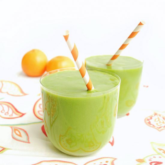 Orange Pineapple Green Smoothie