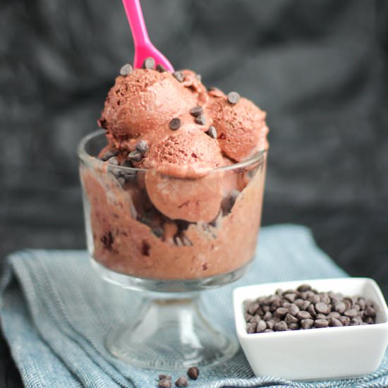 Healthy Black Forest Ice Cream
