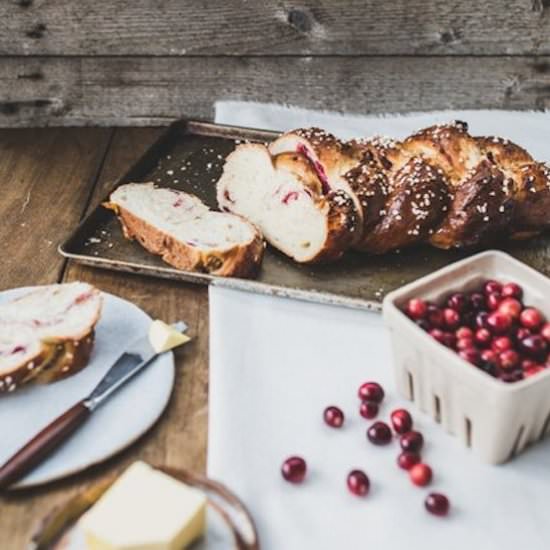 Cranberry & Walnut Challah Bread