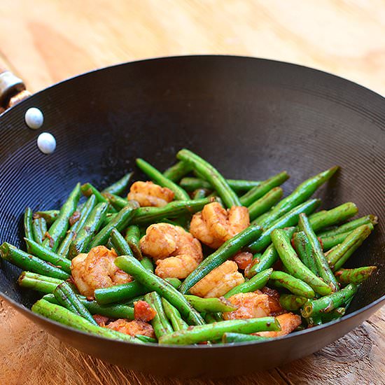 Green Bean and Shrimp Stir-fry