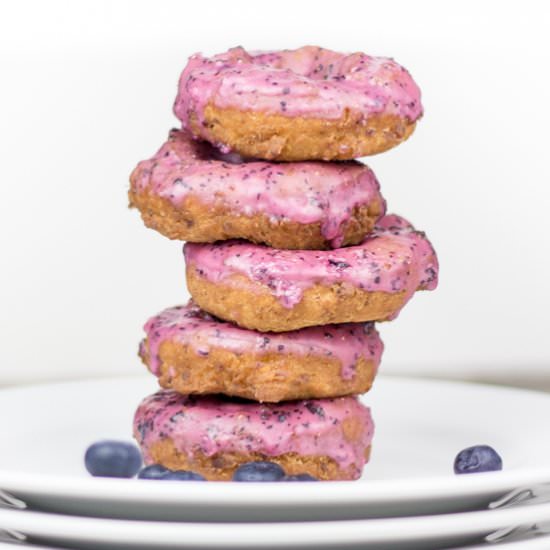 Blueberry Peppered Corn Doughnuts
