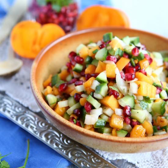 Persimmon Pomegranate Salsa