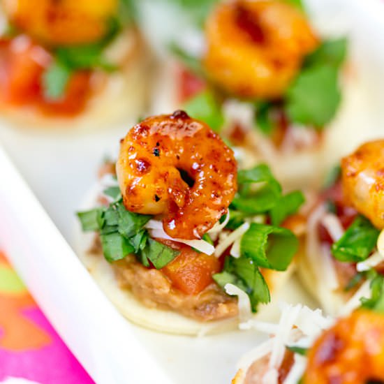 Shrimp Tostada Bites