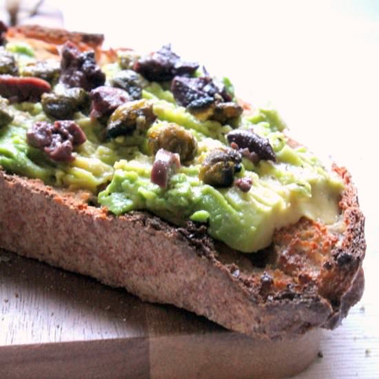 Avocado Toast with Fried Capers