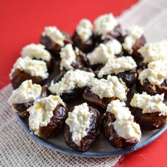Sweet Ricotta Stuffed Dates