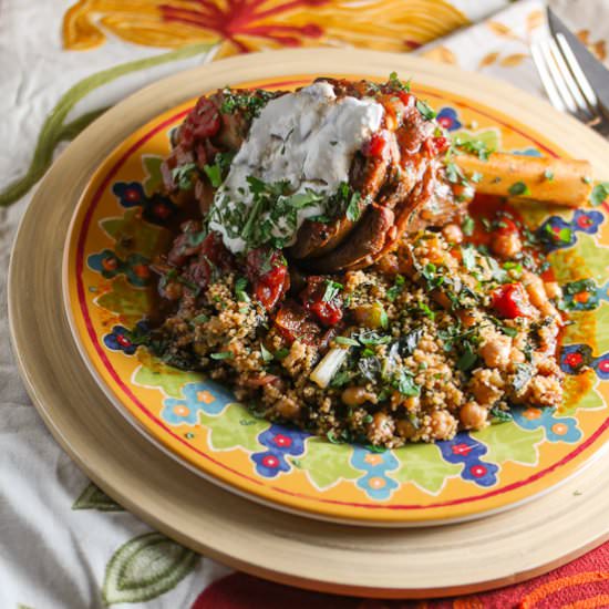 Braised Lamb Shanks with Couscous
