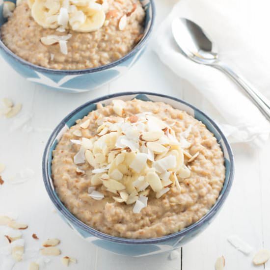 Banana Coconut Crunch Oatmeal