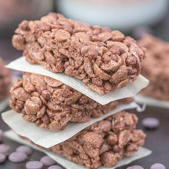 Chocolate Protein Rice Crispy Treat