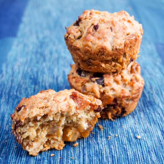 Christmas Pudding Muffins