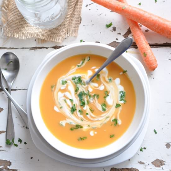 Roasted Carrot Ginger Soup
