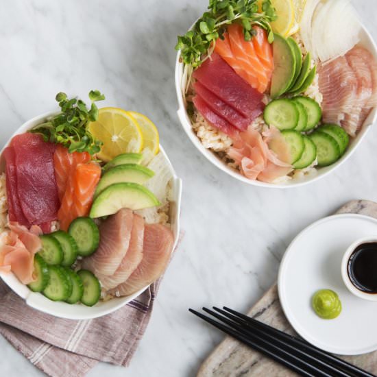 Reset Brown Rice Chirashi Bowl