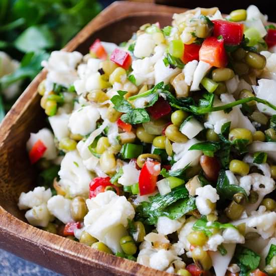 Raw Cauliflower Salad