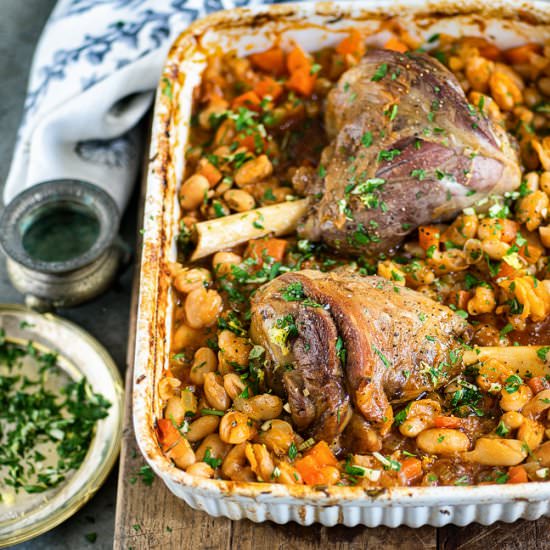 One-pot slow-roast lamb shanks