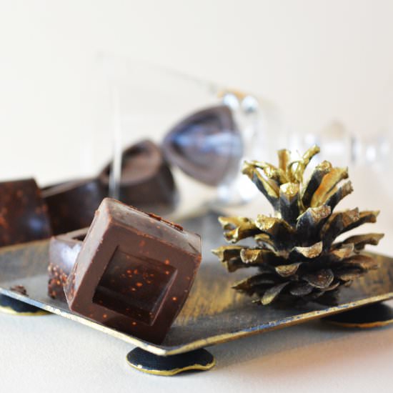 Chocolate with cranberries