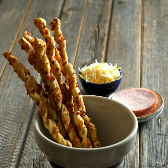 Canadian Bacon Cheese Straws