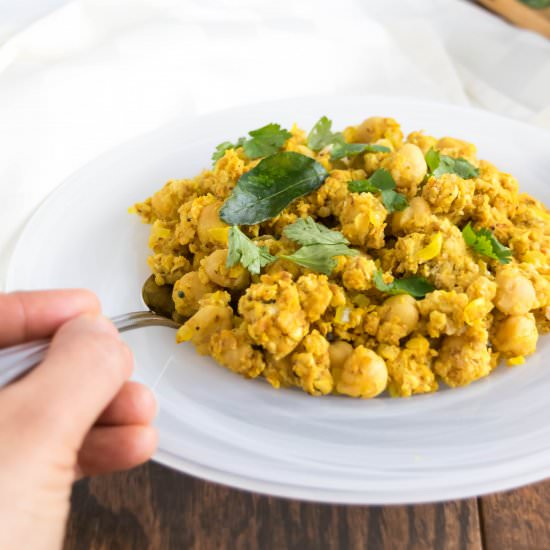 Oat and Chickpea Pilaf