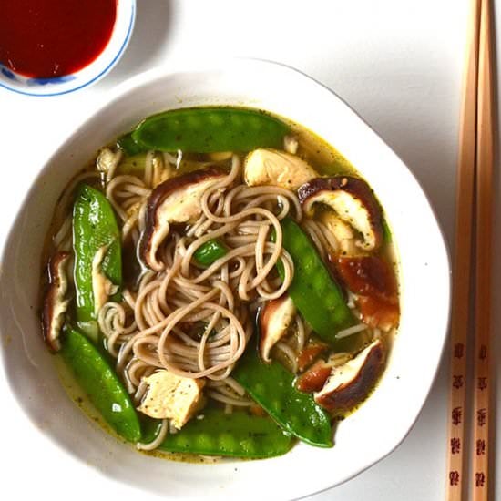 Quick Soba Noodle Soup