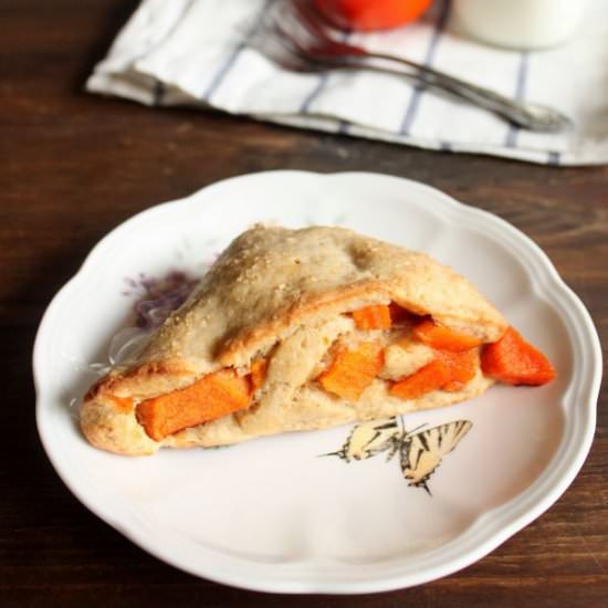 Cardamom Persimmon Cream Scones