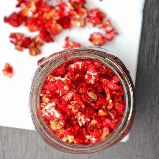 Beet & Vanilla Popcorn