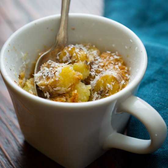 Wheat-Free Banana Coconut Mug Cake
