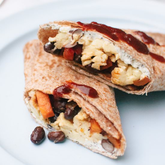 Freezer Breakfast Burritos