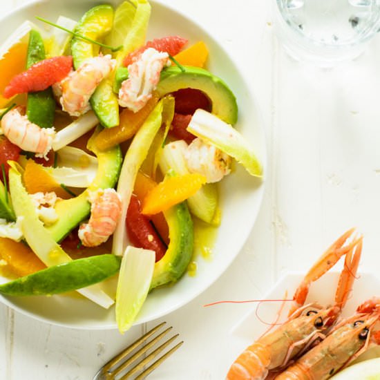 Avocado, Prawn, And Citrus Salad