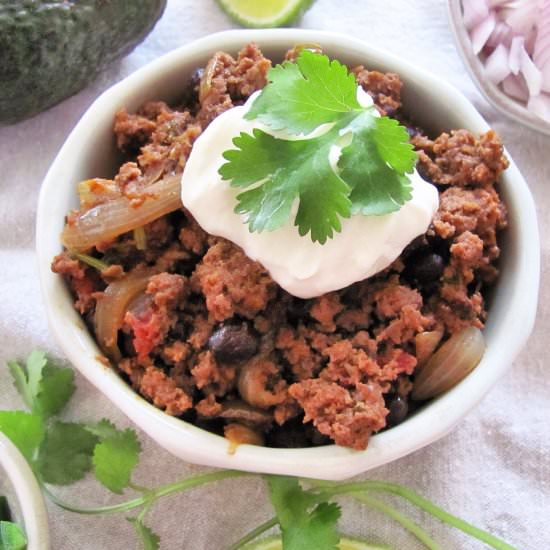Hearty Turkey Chili, Black Beans