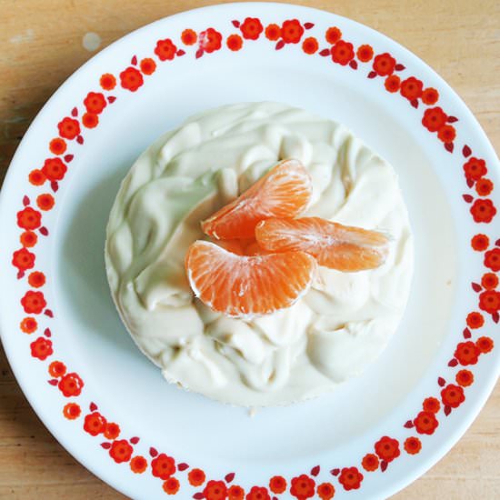 Honey white chocolate mousse