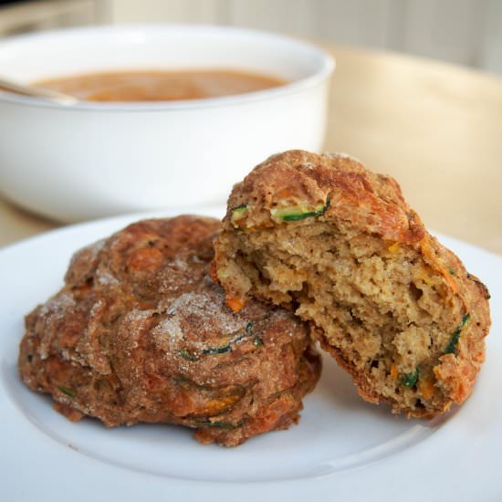 Vegetable & cheddar soda bread roll