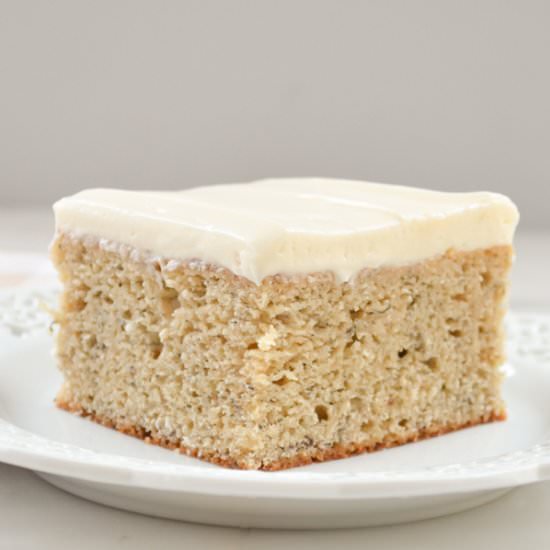 Banana Cake With Cream Cheese Frost