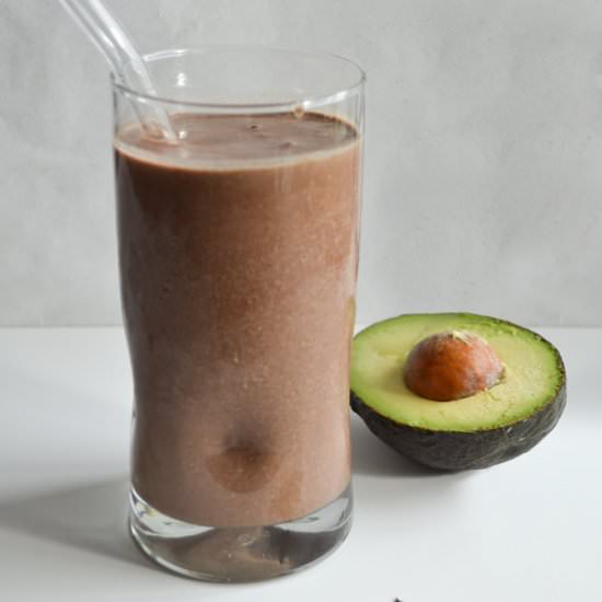 Chocolate Avocado Protein Smoothie