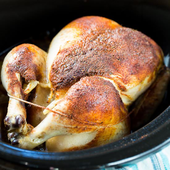 Slow Cooker Whole Chicken