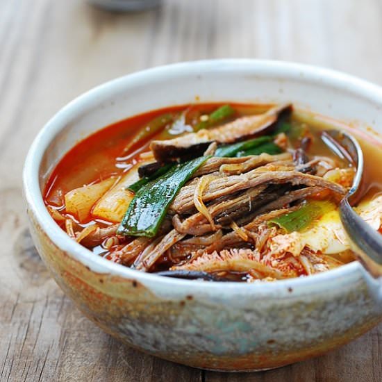 Korean Spicy Beef Soup