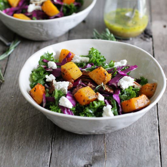 Kale and Roasted Butternut Squash