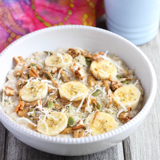 5 Minute Overnight Steel Cut Oats