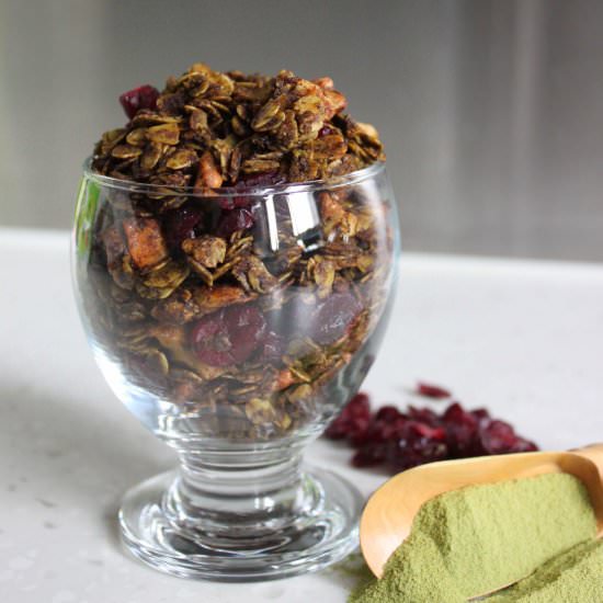 Matcha Cranberry Granola