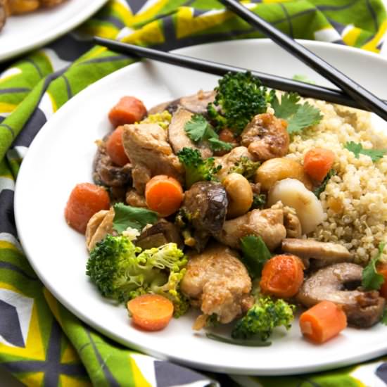 Cashew Chicken with Coconut Quinoa