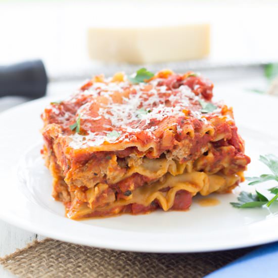 Easy Slow Cooker Lasagna