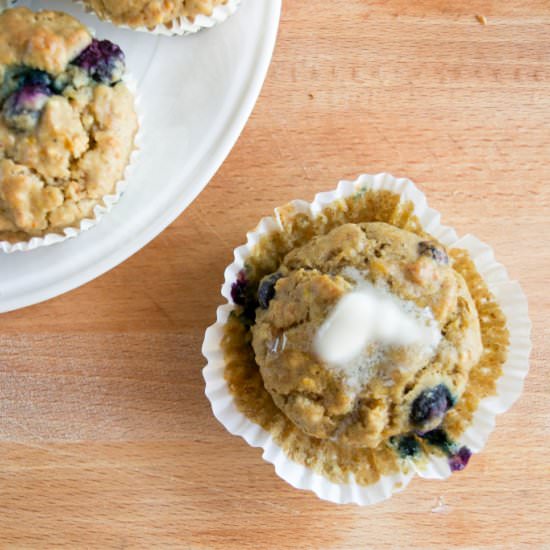 Blueberry Cornflake Muffins