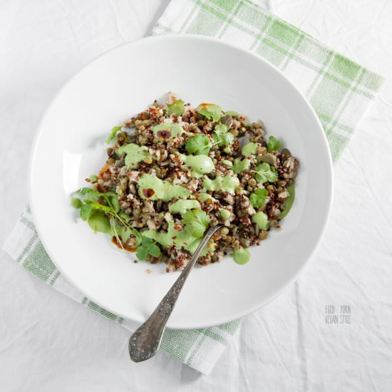 Quinoa and Mung Beans Salad
