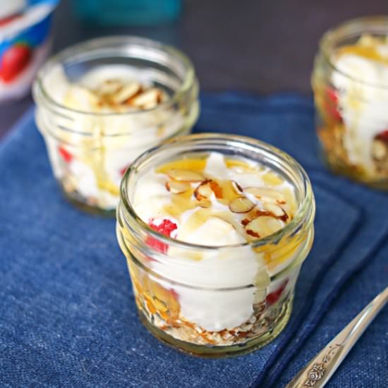 Raspberry Pretzel Parfait