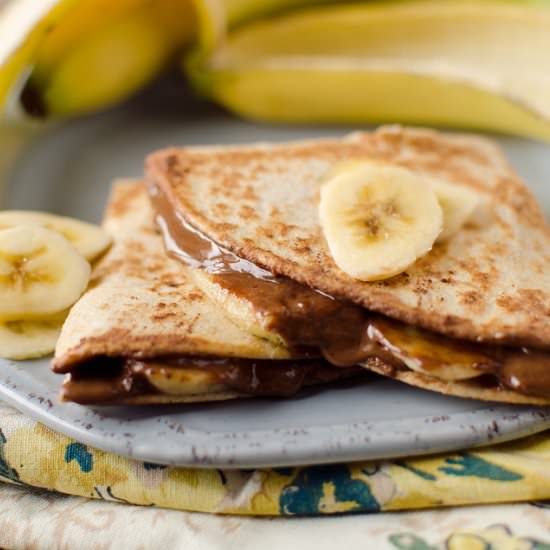 Chocolate & Banana Quesadilla