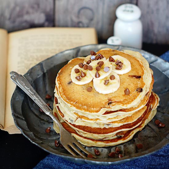 Banana & Chocolate Pancakes