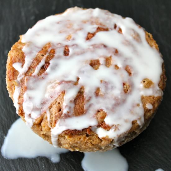 Cinnamon Swirl Cashew Date Muffin