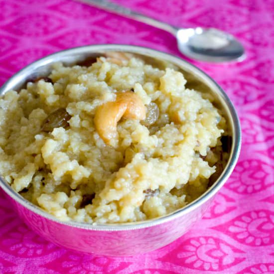 Fox Tail Millet Sweet Pudding
