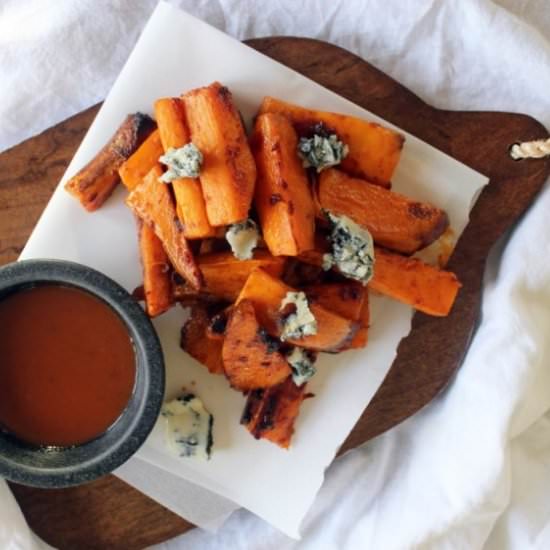 Chipotle Blue Cheese Sweet Potatoes