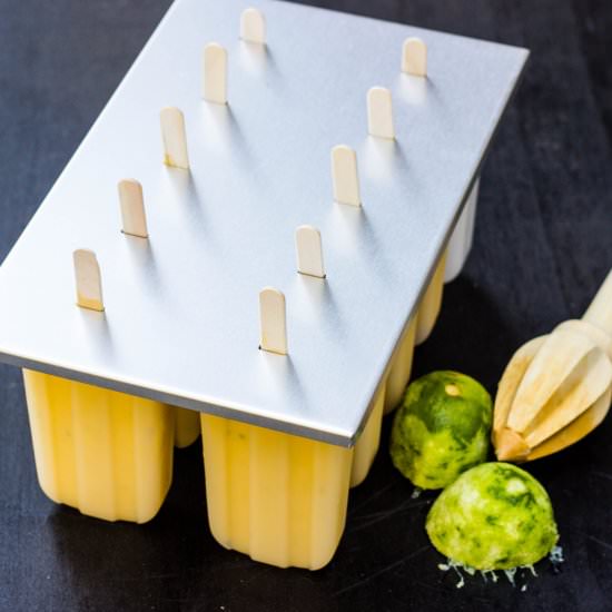 Mango and Lime Popsicles