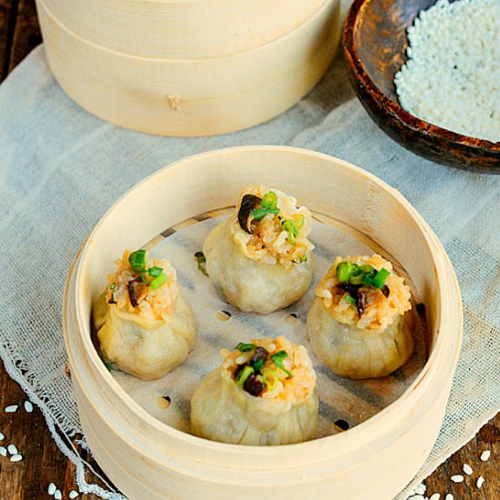 Sticky Rice Mushroom Shumai