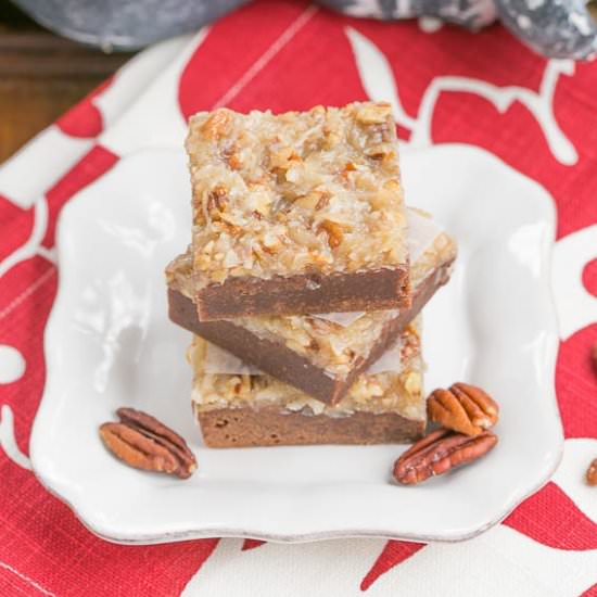 German Chocolate Brownies