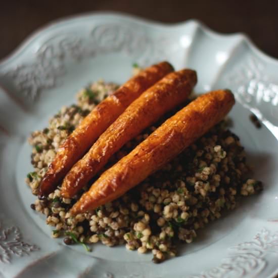 Sorghum & lentils salad